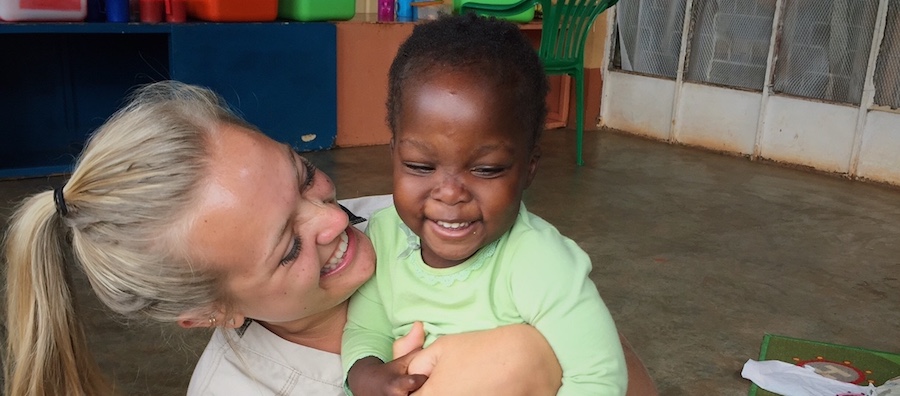 Katie and little girl