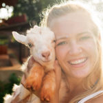 Katie & goat